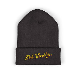 BadBrooklyn Bold Classic Embroidered Knit Beanie
