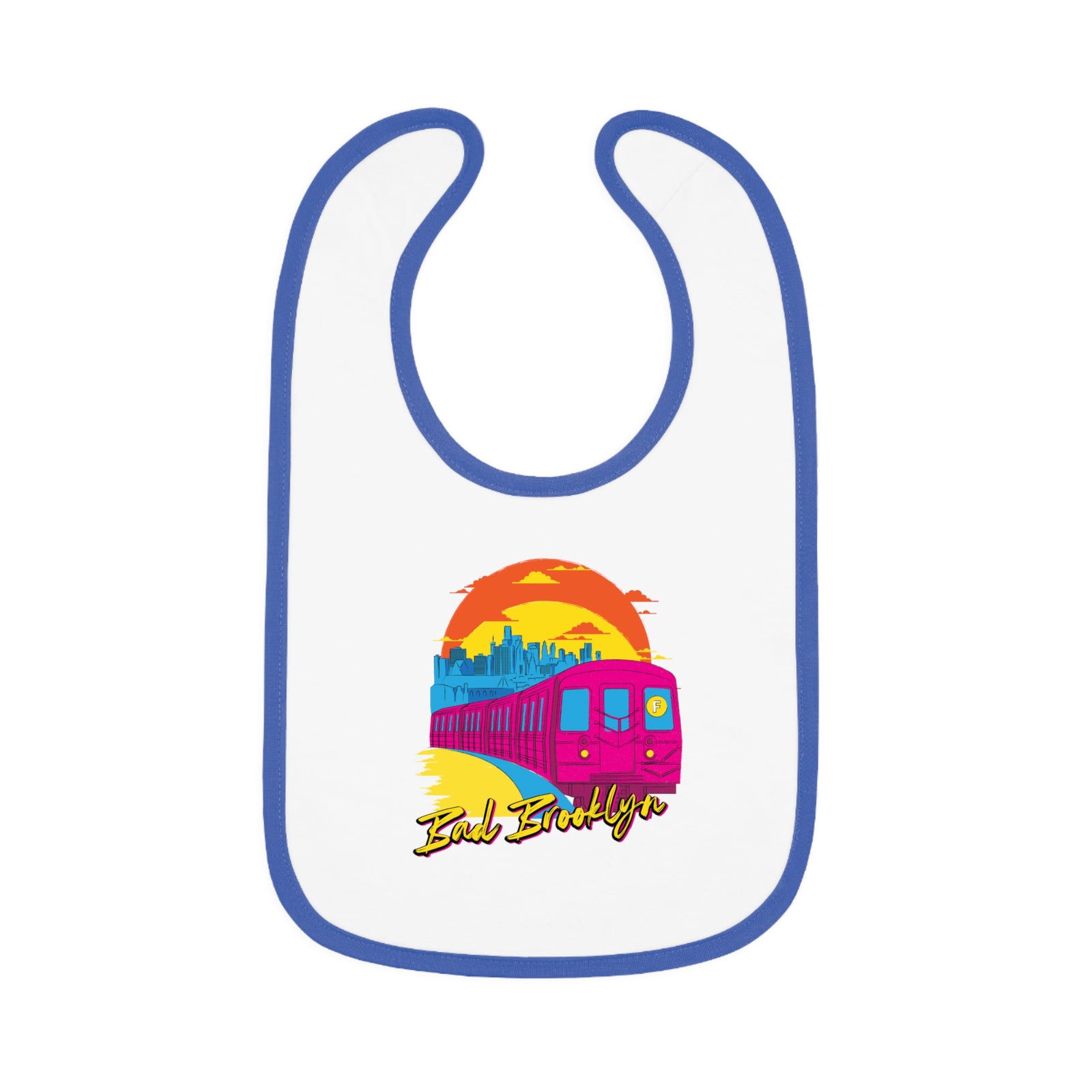 BadBrooklyn Sunset Subway Baby Bib