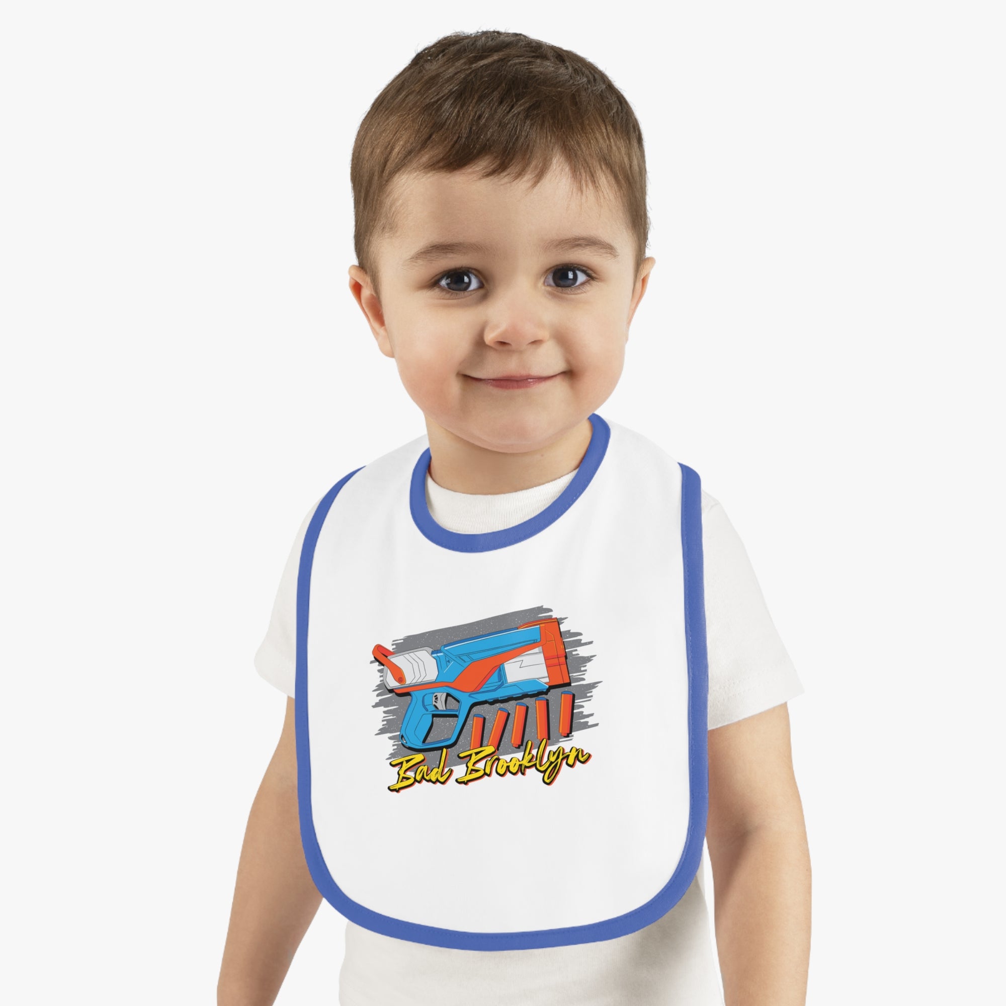 BadBrooklyn Nerf Retro Blaster Baby Bib