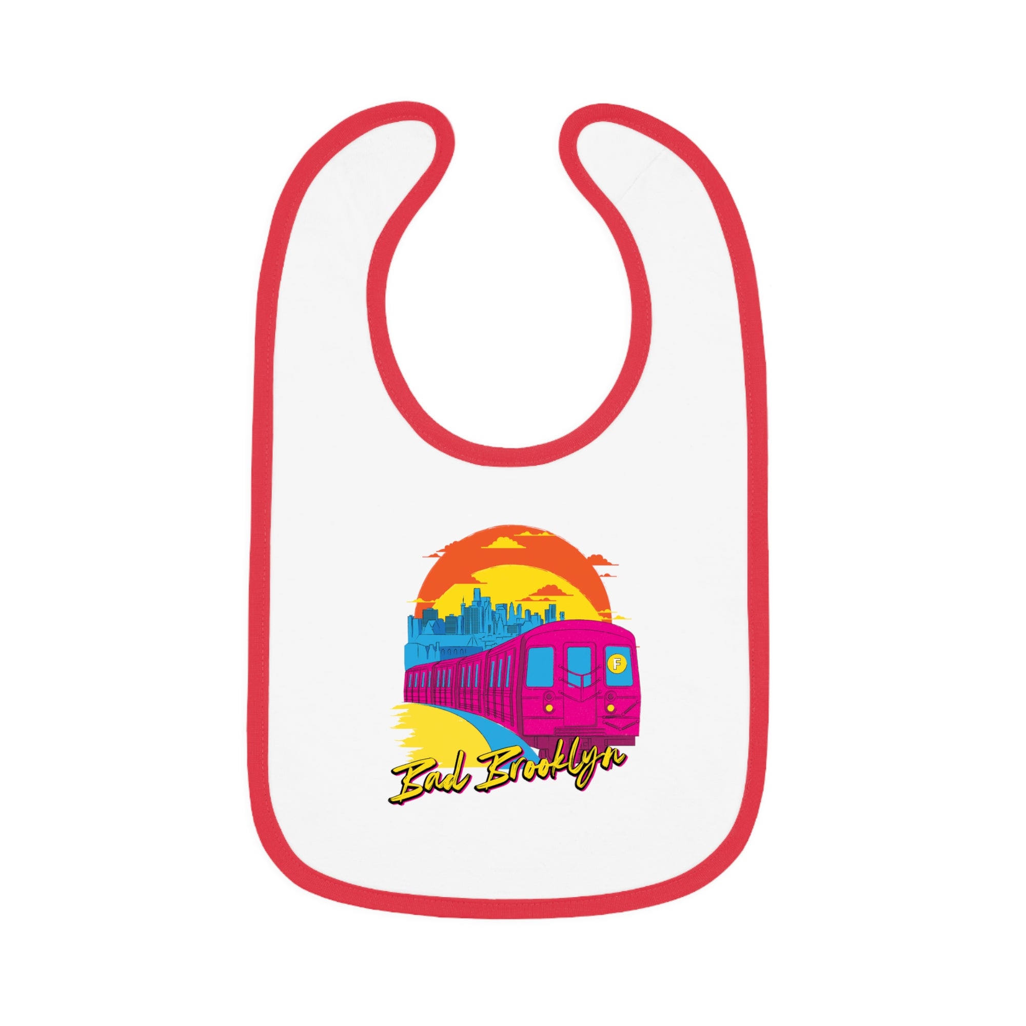 BadBrooklyn Sunset Subway Baby Bib