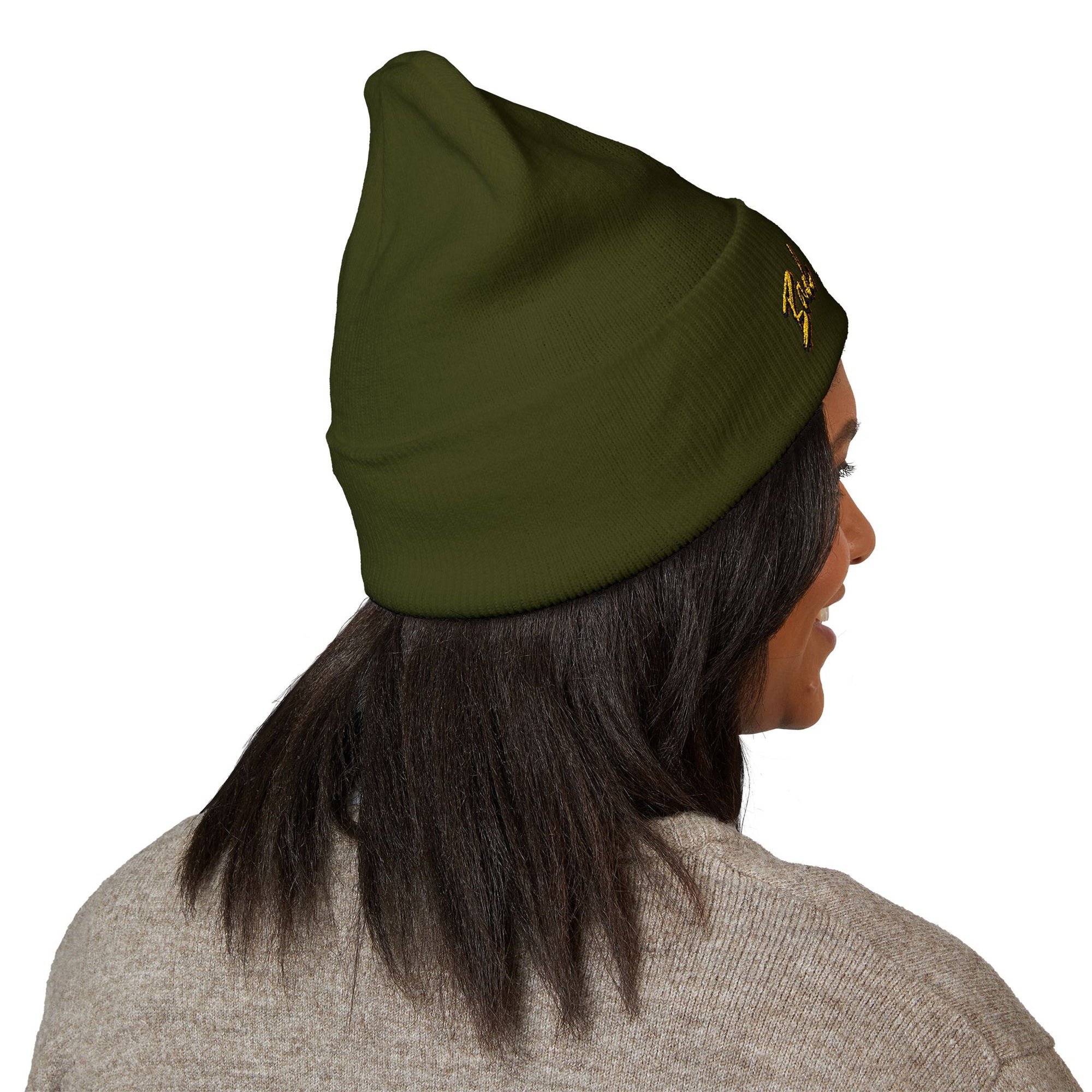 BadBrooklyn Bold Classic Embroidered Knit Beanie
