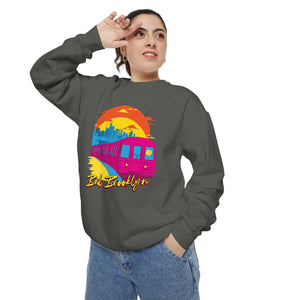 BadBrooklyn Sunset Subway Premium Sweatshirt