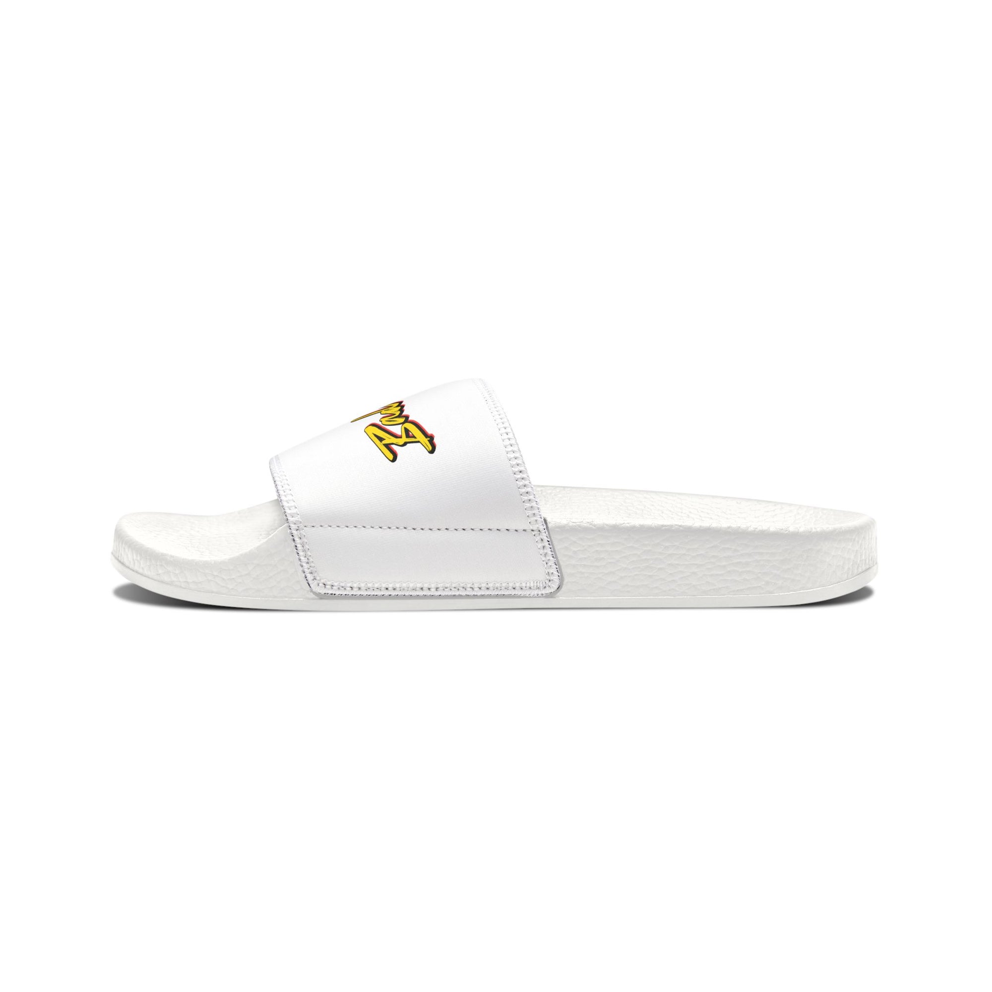 BadBrooklyn Gold Classic Slide Sandals