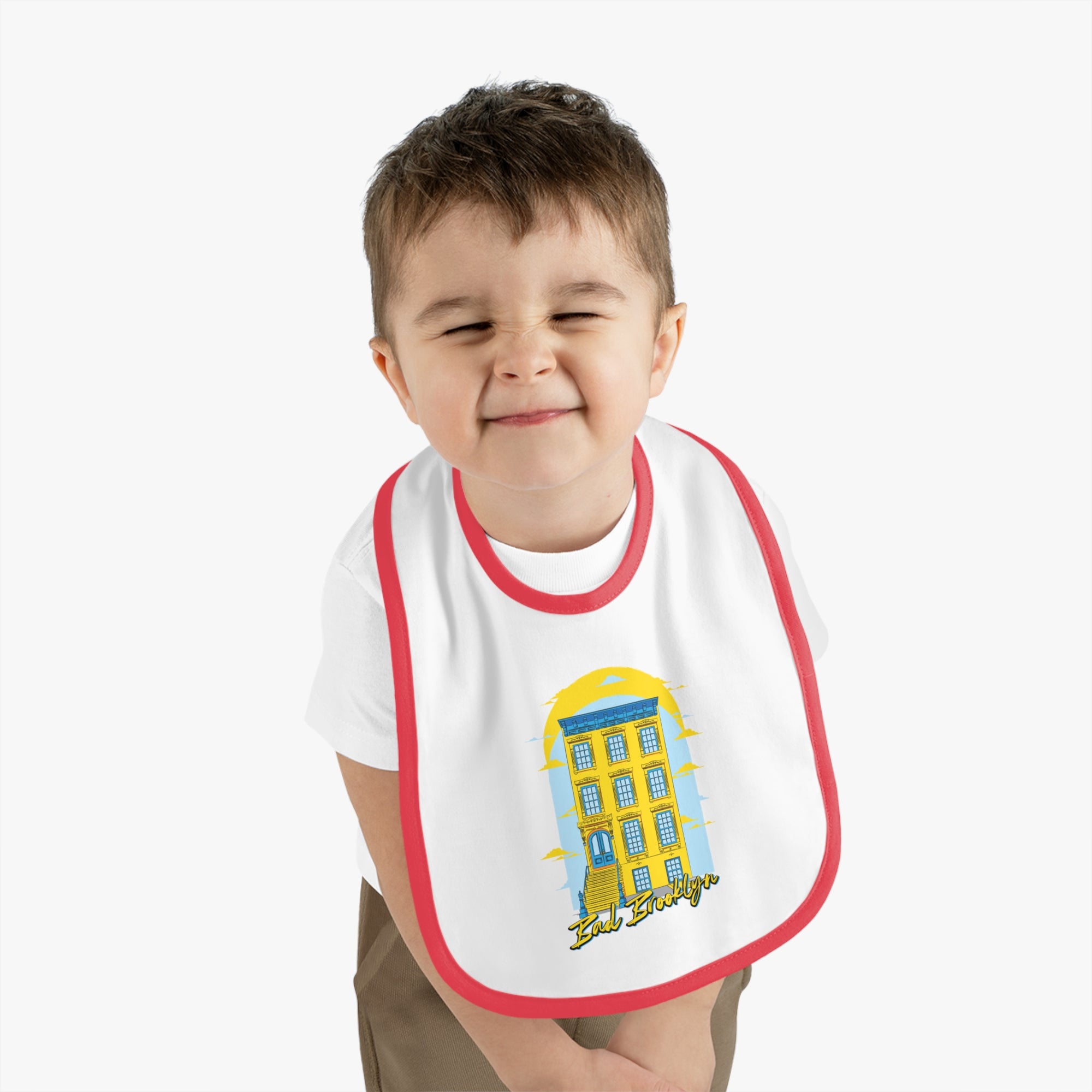 BadBrooklyn Classic Building Baby Bib