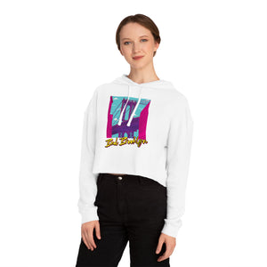BadBrooklyn Bridge Vibes Cropped Women's Hoodie