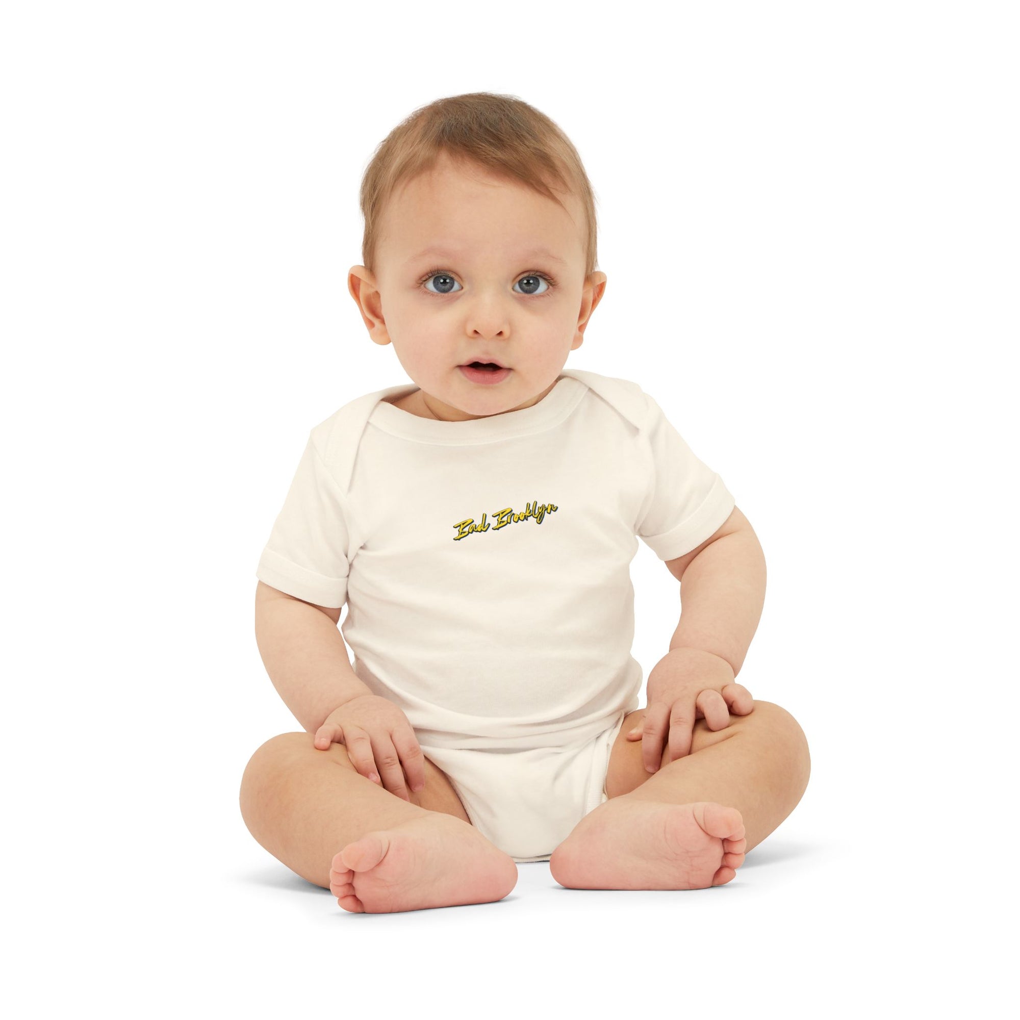 BadBrooklyn Gold Classic Baby Infant Jersey Bodysuit