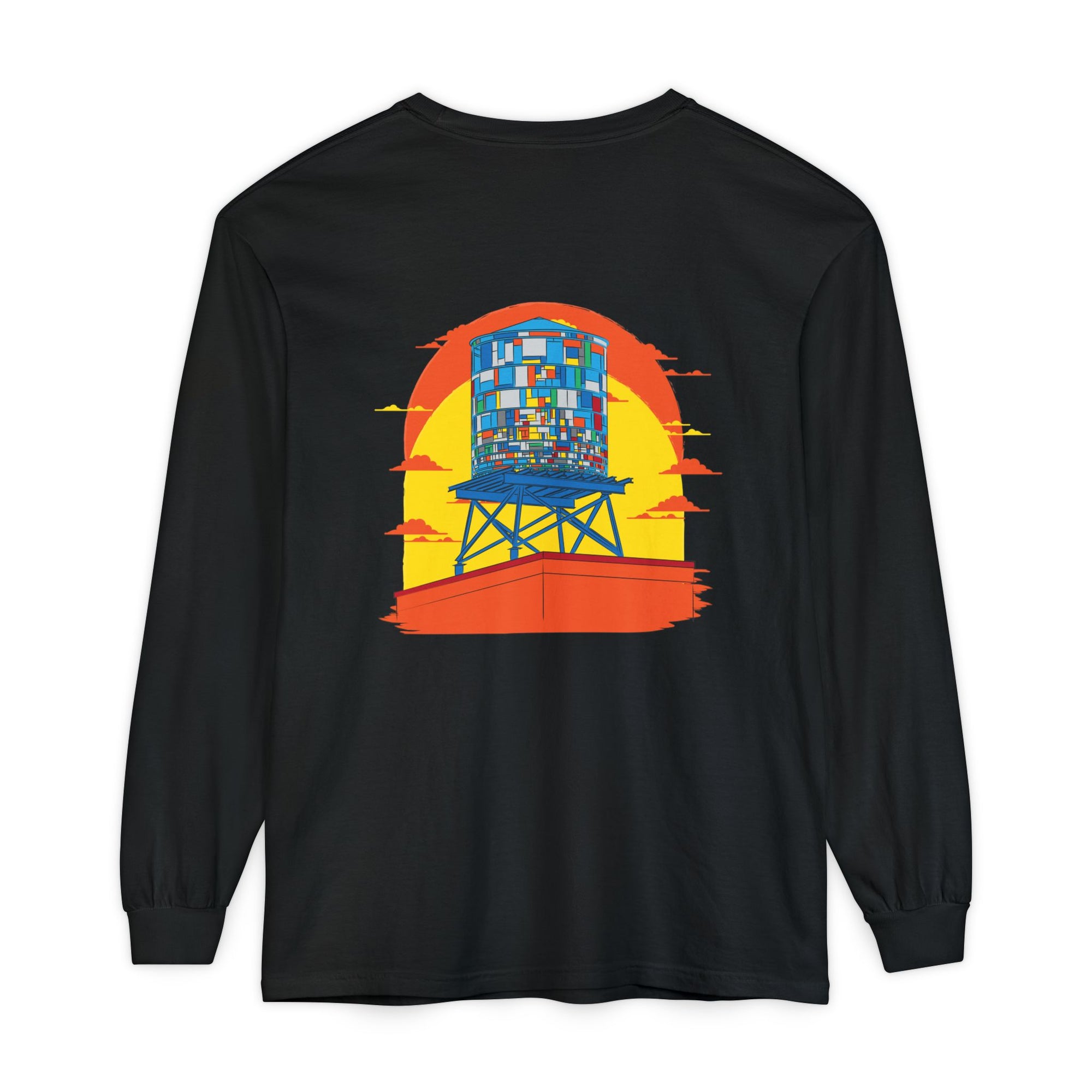 BadBrooklyn Water Tower Sunset Premium Sweatshirt