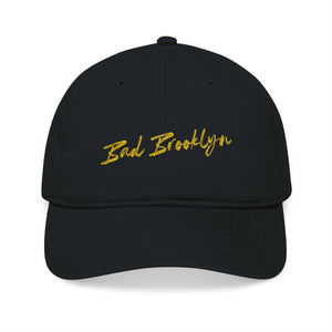 BadBrooklyn Gold Classic Embroidered Baseball Cap