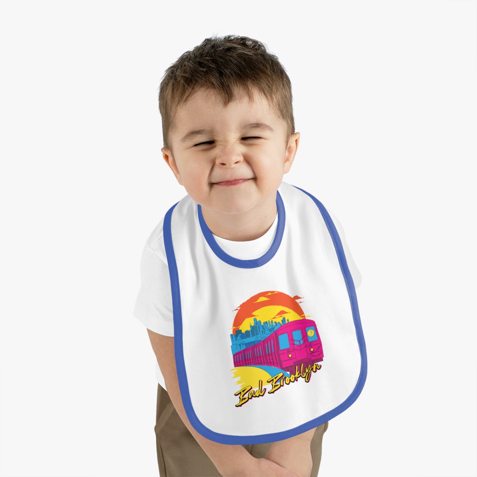 BadBrooklyn Sunset Subway Baby Bib