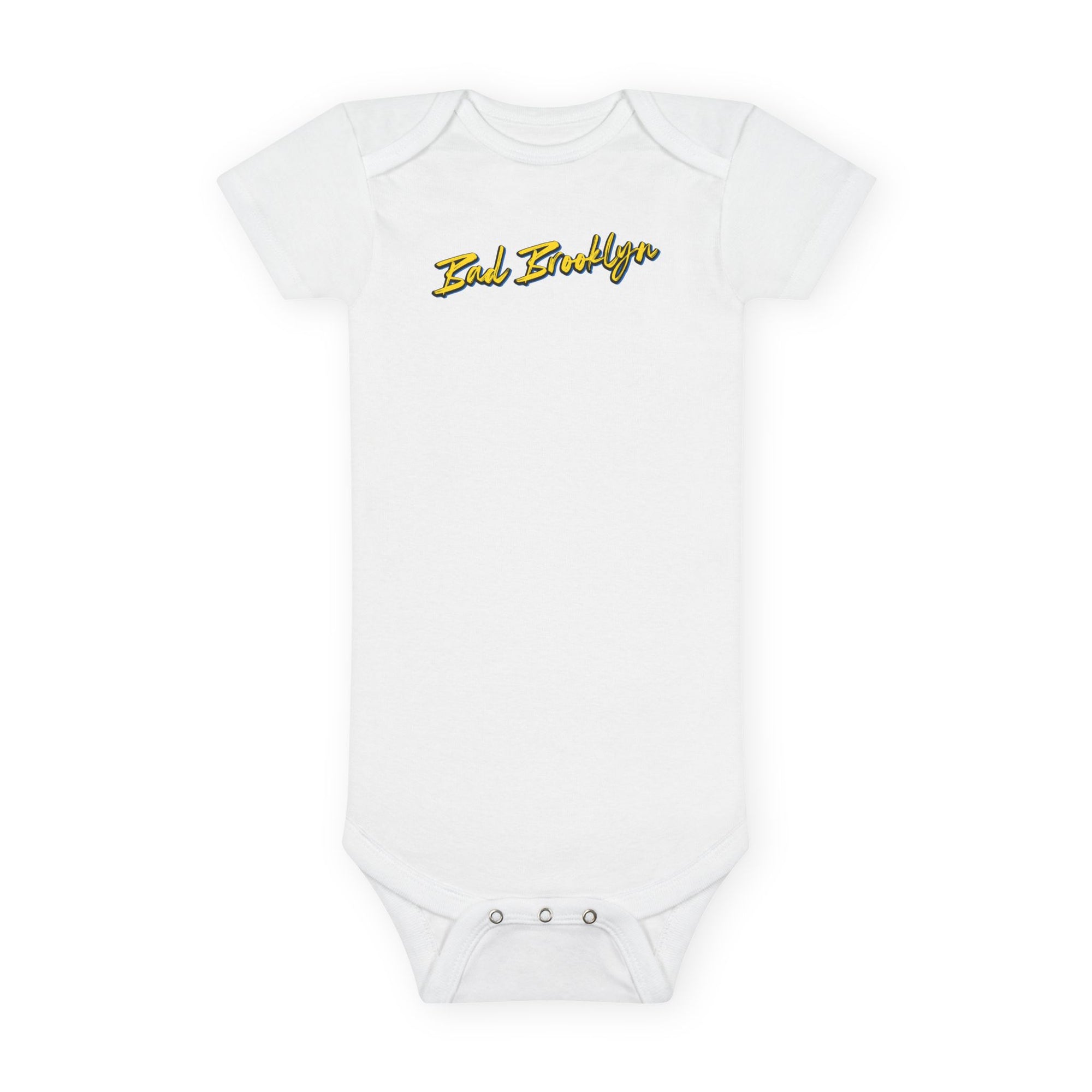 BadBrooklyn Bridge Vibes Short Sleeve Baby Onesie