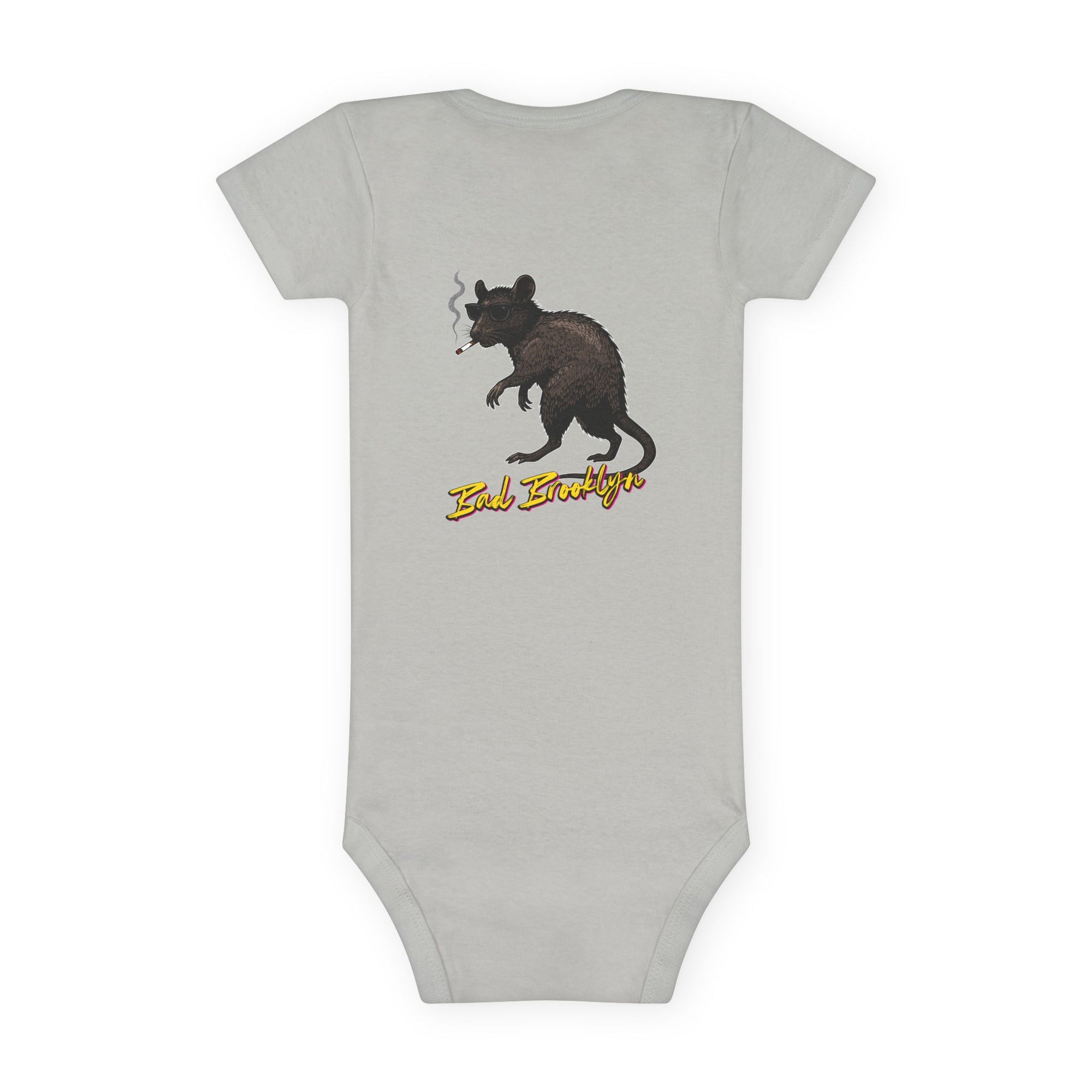 BadBrooklyn Street Rat Short Sleeve Baby Onesie