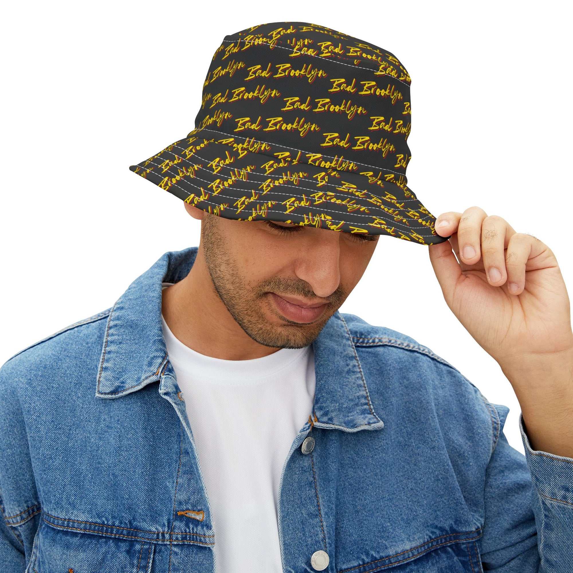 BadBrooklyn Gold Classic Bucket Hat
