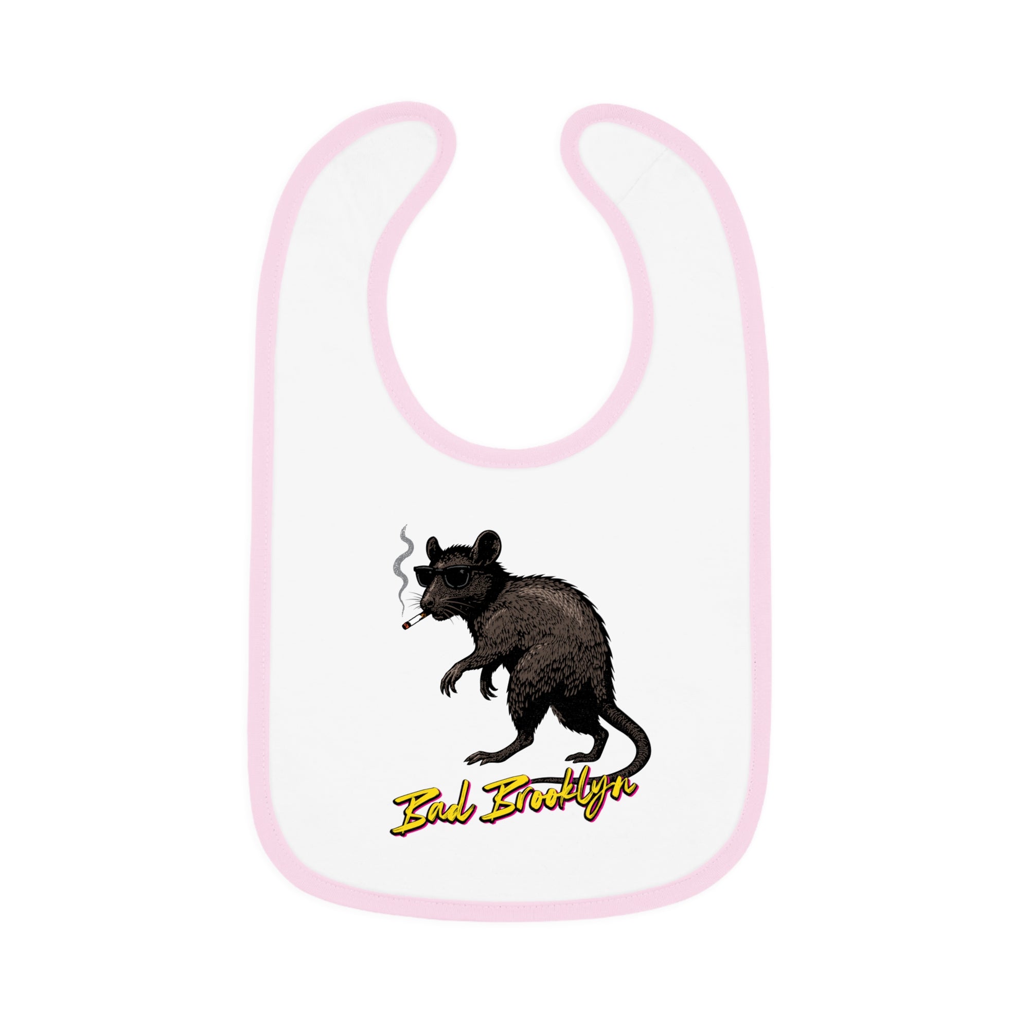 BadBrooklyn Street Rat Smoking Baby Bib