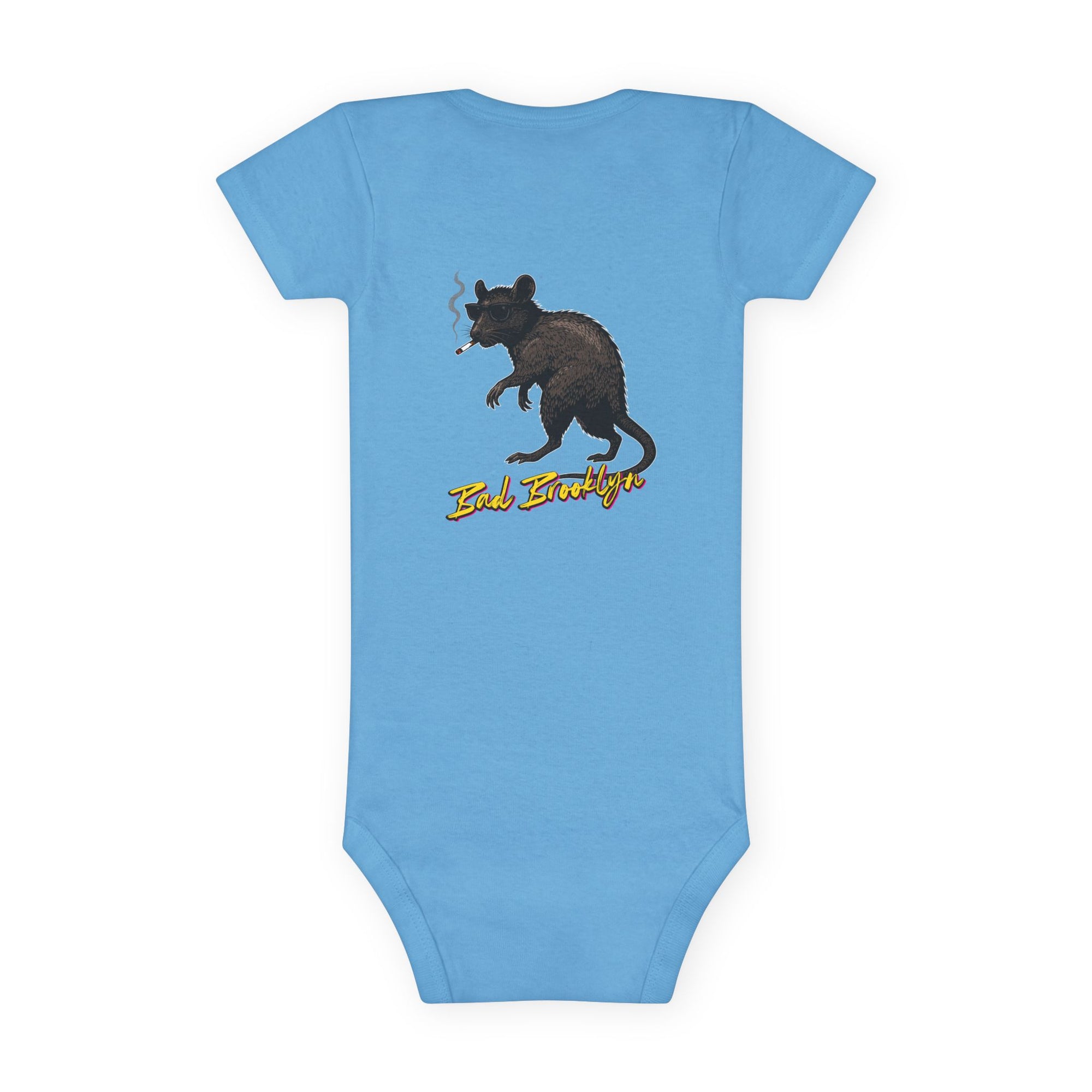 BadBrooklyn Street Rat Short Sleeve Baby Onesie